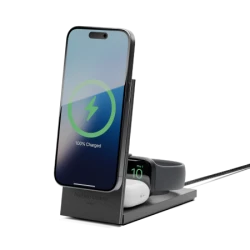 Native Union Rise 3-in-1 INT Qi2 Wireless Charger - bezprzewodowa ładowarka Qi2 15W do trzech urządzeń kompatybilna z MagSafe, a