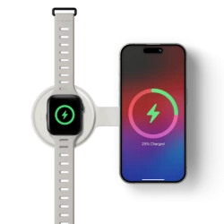 Native Union Voyage 2-in-1 Qi2 Wireless Charger - bezprzewodowa ładowarka podróżna Qi2 15W do dwóch urządzeń kompatybilna z MagS