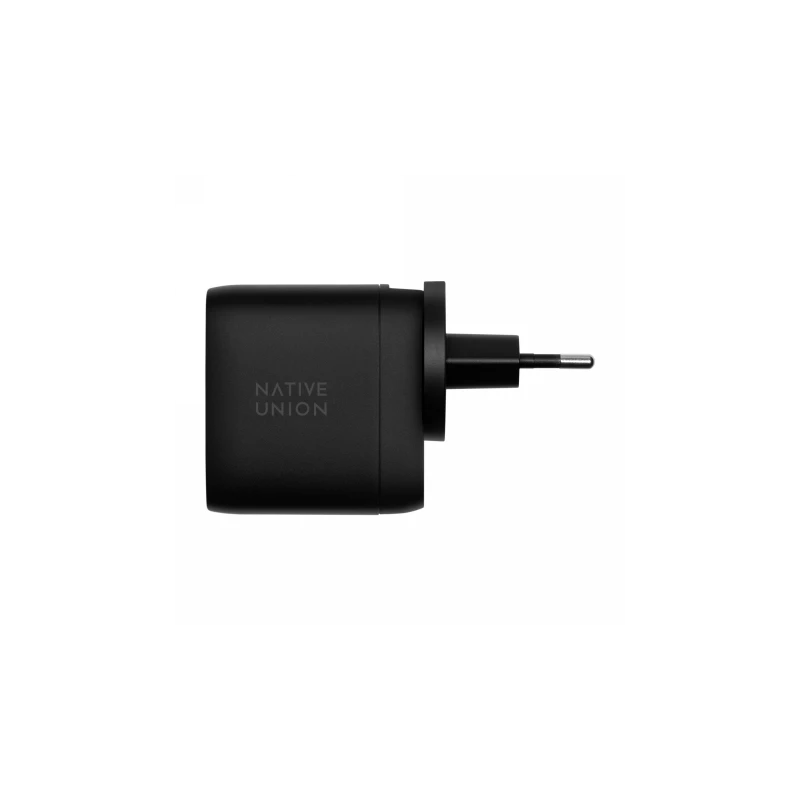 Native Union Fast GaN Charger - ładowarka 67W PD, 2x USB-C, adaptery US/UK/EU w zestawie (black)