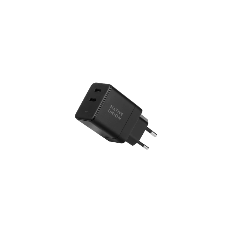 Native Union Fast GaN Charger - ładowarka 35W PD, 2x USB-C (black)