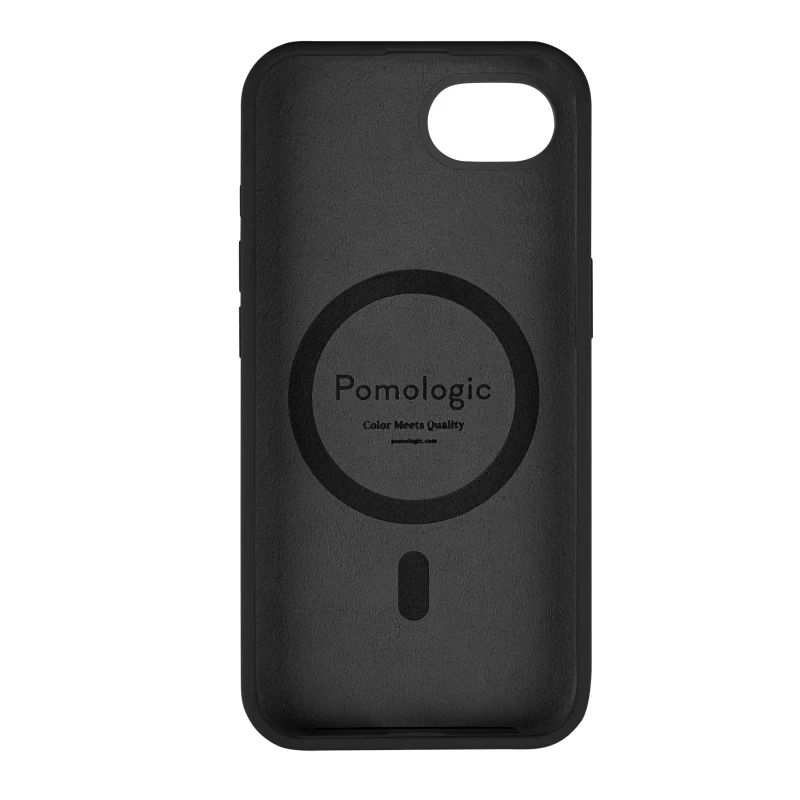 Pomologic CoverCase - silikonowa obudowa ochronna do iPhone 16e kompatybilna z MagSafe (black)