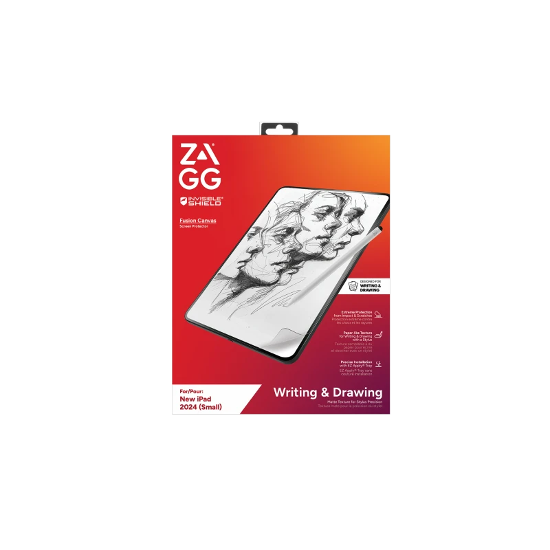 ZAGG InvisibleShield Fusion Canvas - antybakteryjna folia ochronna imitująca papier do iPad Pro 11" M4 (2024)