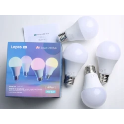 Lepro B1 AI WiFi BT Smart Bulb E27 inteligentne żarówki RGB 8,5W (4szt)