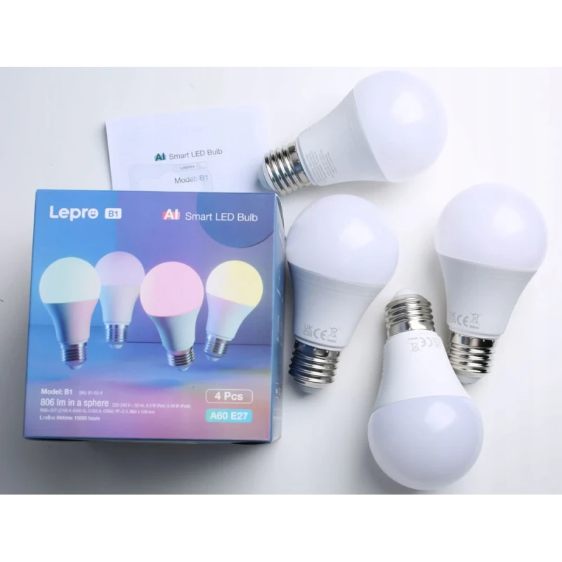 Lepro B1 AI Smart Bulb E27 - inteligentne żarówki E27 (4szt)