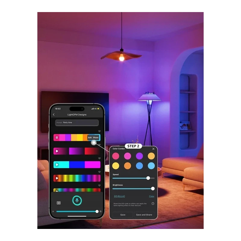 Lepro B1 AI Smart Bulb E27 - inteligentne żarówki E27 (4szt)