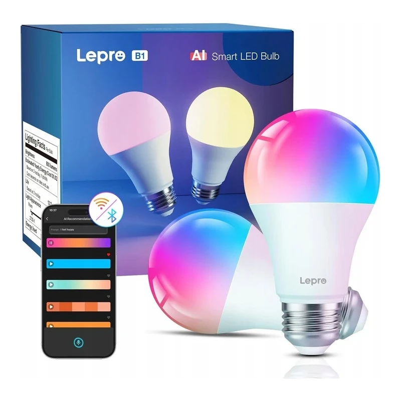Lepro B1 AI Smart Bulb E27 - inteligentne żarówki E27 (2szt)