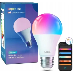 Lepro B1 AI WiFi BT Smart Bulb E27 inteligentne żarówki RGB 8,5W (1szt)