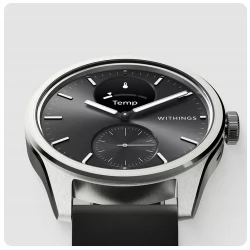 Withings Scanwatch 2 zegarek smartwatch puls EKG 42mm zestaw skórzany pasek