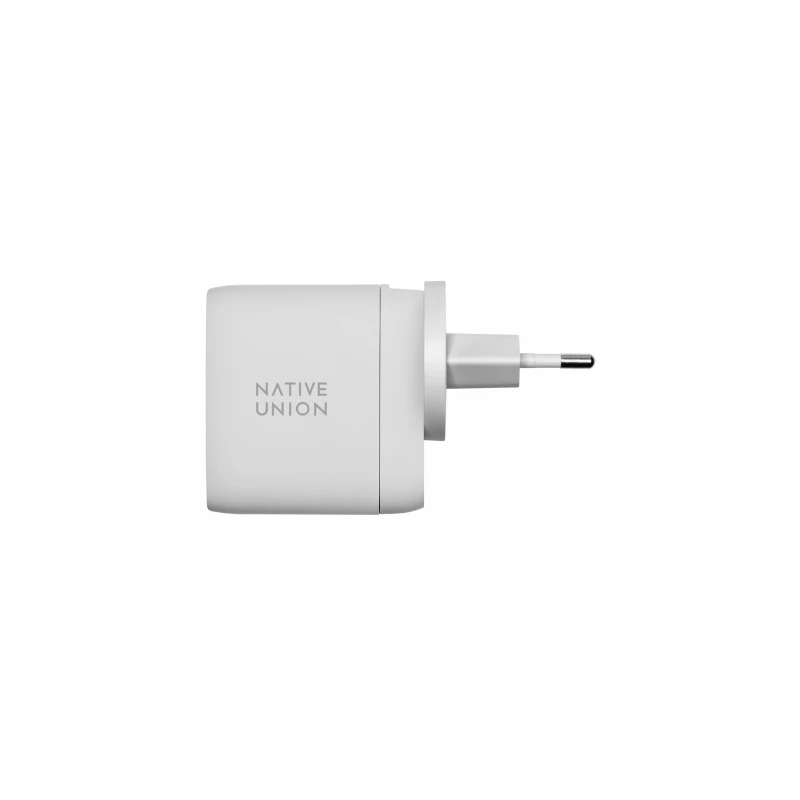 Native Union Fast GaN Charger - ładowarka 67W PD, 2x USB-C, adaptery US/UK/EU w zestawie (white)