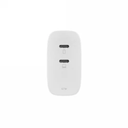 Native Union Fast GaN Charger - ładowarka 67W PD, 2x USB-C, adaptery US/UK/EU w zestawie (white)