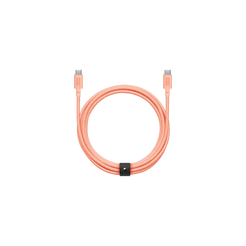Native Union Belt Cable XL 100W - kabel USB-C - USB-C, 3 m (apricot)