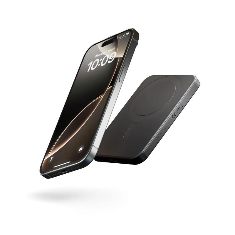 ZENS Slim Qi2 Aluminium Powerbank - magnetyczny powerbank 5000 mAh kompatybilny z MagSafe i Qi2 (black)