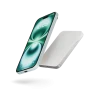 ZENS Slim Qi2 Aluminium Powerbank - magnetyczny powerbank 5000 mAh kompatybilny z MagSafe i Qi2 (white)