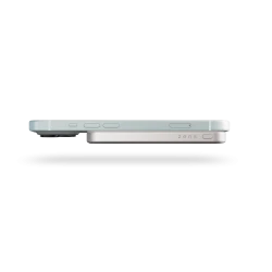 ZENS Slim Qi2 Aluminium Powerbank - magnetyczny powerbank 5000 mAh kompatybilny z MagSafe i Qi2 (white)