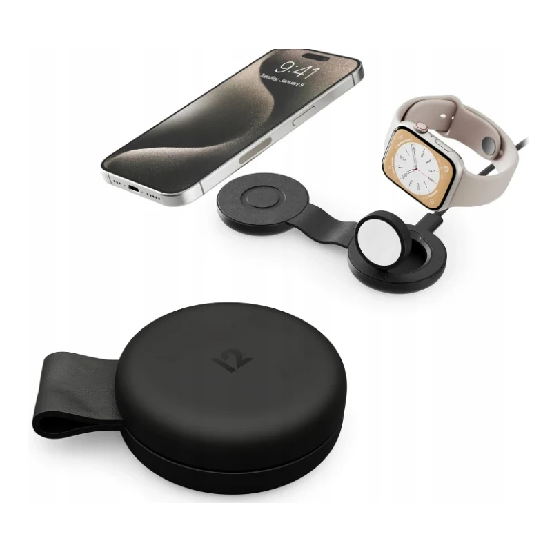 Twelve South ButterFly SE - ładowarka bezprzewodowa Qi2 do dwóch urządzeń kompatybilna z MagSafe, kabel USB-C w zestawie (black)