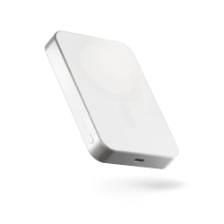ZENS Slim Qi2 Aluminium Powerbank - magnetyczny powerbank 10000 mAh kompatybilny z MagSafe i Qi2 (white)