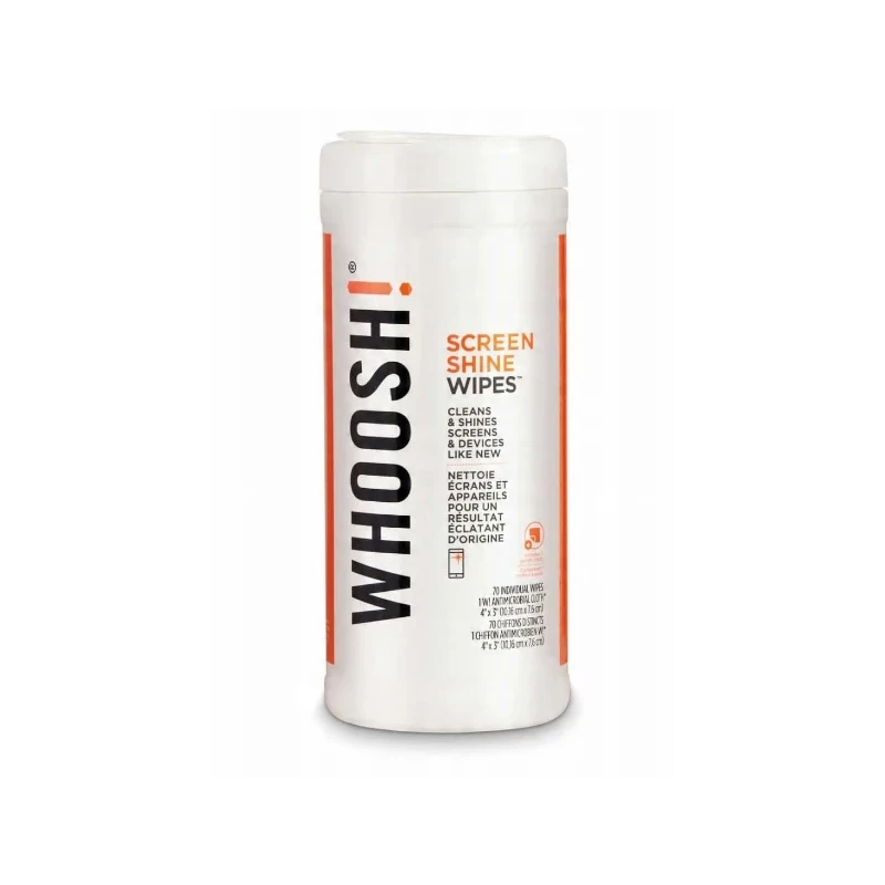 Whoosh Wipes - chusteczki do czyszczenia ekranów (70 sztuk)