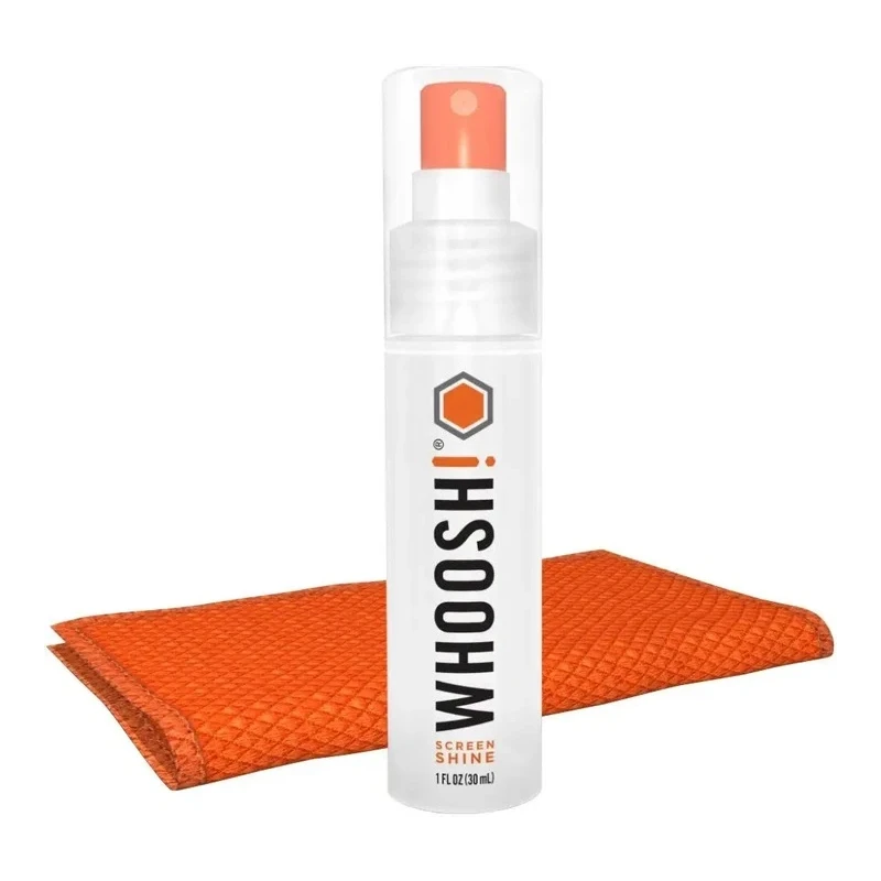 Whoosh Go - spray do czyszczenia ekranów 30ml + ściereczka z microfibry