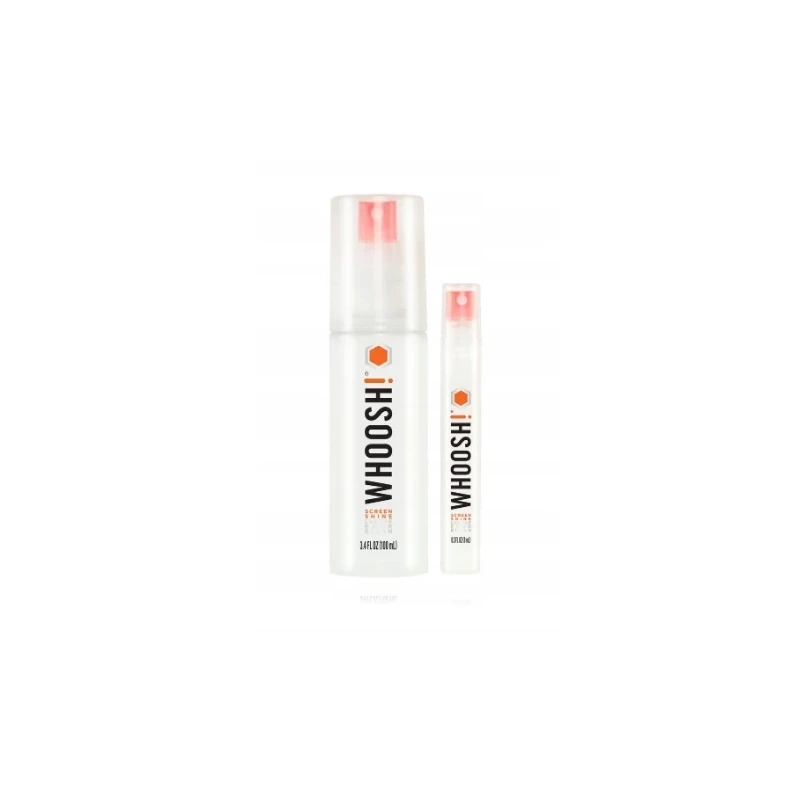 Whoosh Duo spray do czyszczenia ekranów 100ml + spray 8ml + 2 ściereczki