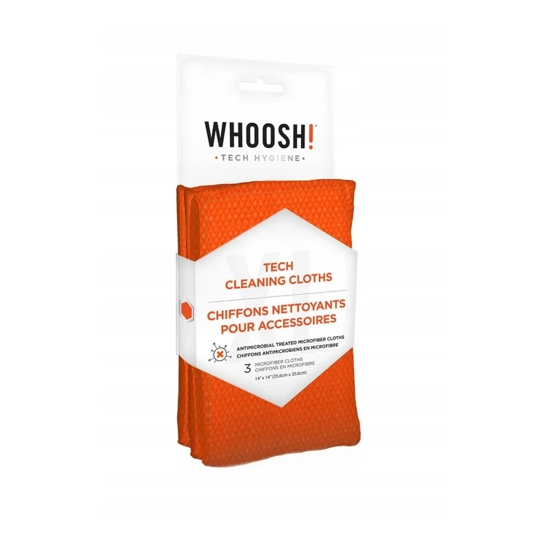 Whoosh 3XL Tech Cleaning Cloths antybakteryjna ściereczka z mikrofibry 3szt