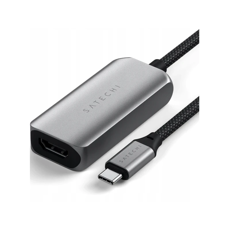 Satechi Single Port Adapter - adapter USB-C do HDMI 2.1 8K (space gray)