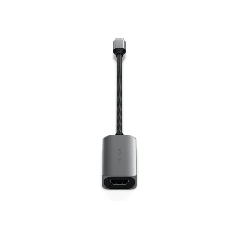 Satechi Single Port Adapter - adapter USB-C do HDMI 2.1 8K (space gray)