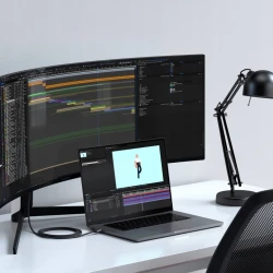 Satechi - kabel USB-C - HDMI 2.1 8K 2m (space gray)