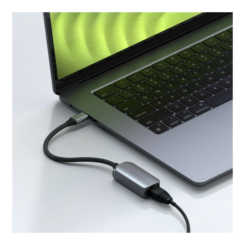 Satechi Ethernet Adapter - adapter USB-C 2.5 do Ethernet (space gray)