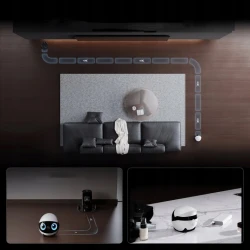 EnaBot EBO AIR 2 Plus domowy mobilny robot monitorujący kamera AI purpurowy