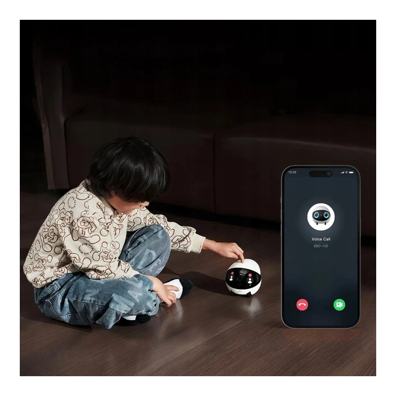 EnaBot EBO AIR 2 Plus domowy mobilny robot monitorujący kamera AI purpurowy