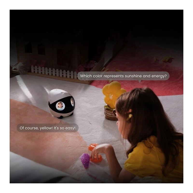 EnaBot EBO AIR 2 Plus domowy mobilny robot monitorujący kamera AI purpurowy