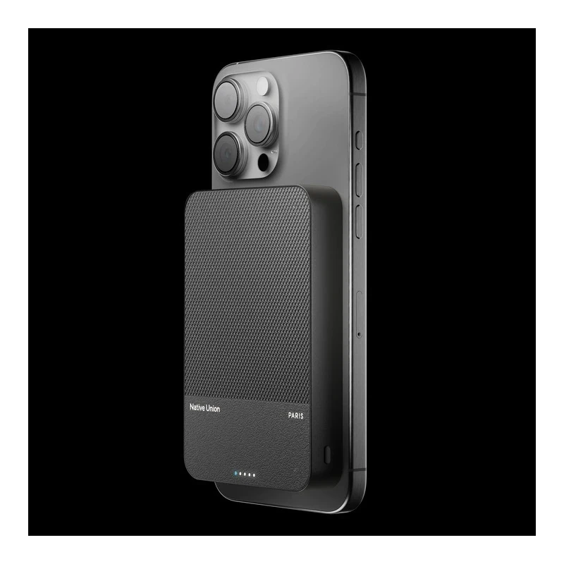 Native Union (Re)Classic Power Bank - magnetyczny powerbank 10000 mAh kompatybilny z MagSafe i Qi2, kabel USB-C - USB-C 15 cm w 
