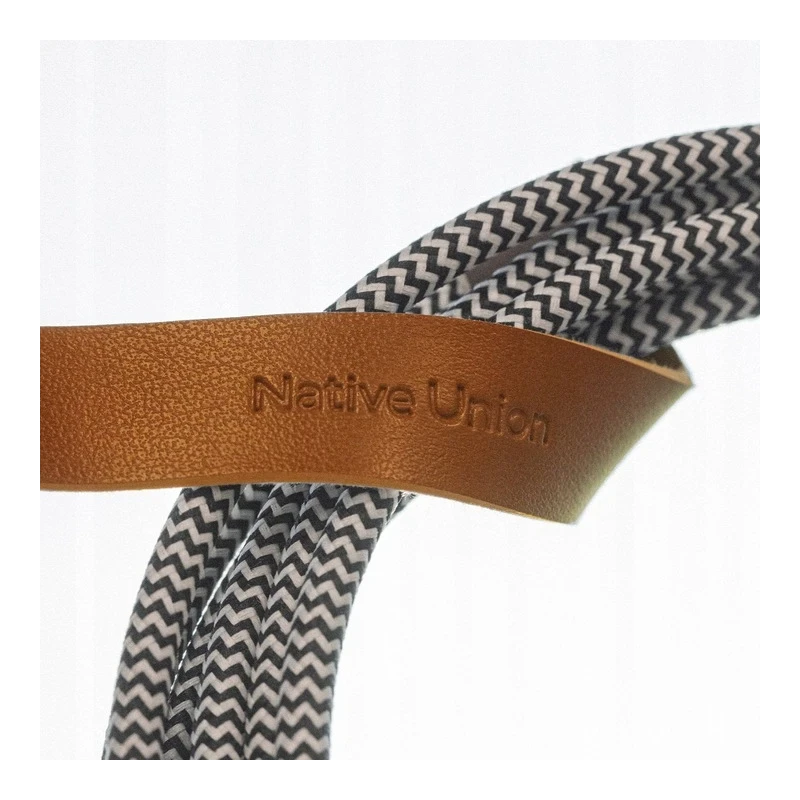 Native Union Belt Cable XL 100W - kabel USB-C - USB-C, 3 m (zebra)