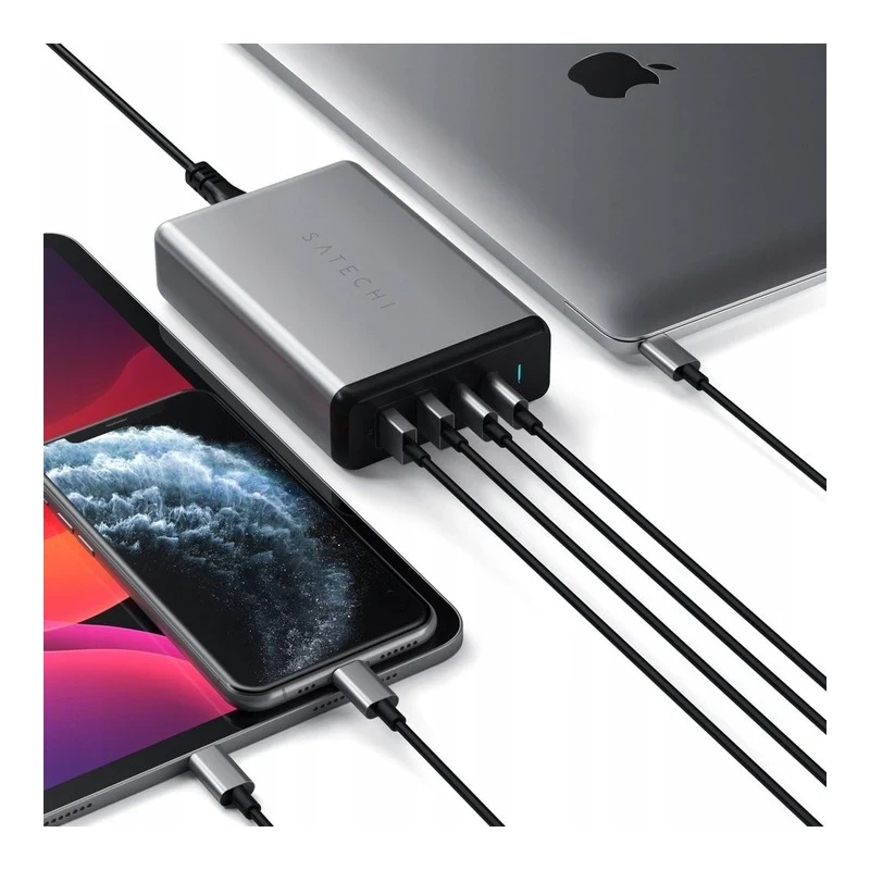 Satechi Desktop 108W Pro ładowarka sieciowa 2x USB-C PD 90W/18W, 2X USB-A