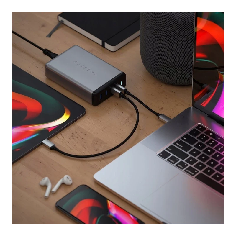 Satechi Desktop 108W Pro ładowarka sieciowa 2x USB-C PD 90W/18W, 2X USB-A