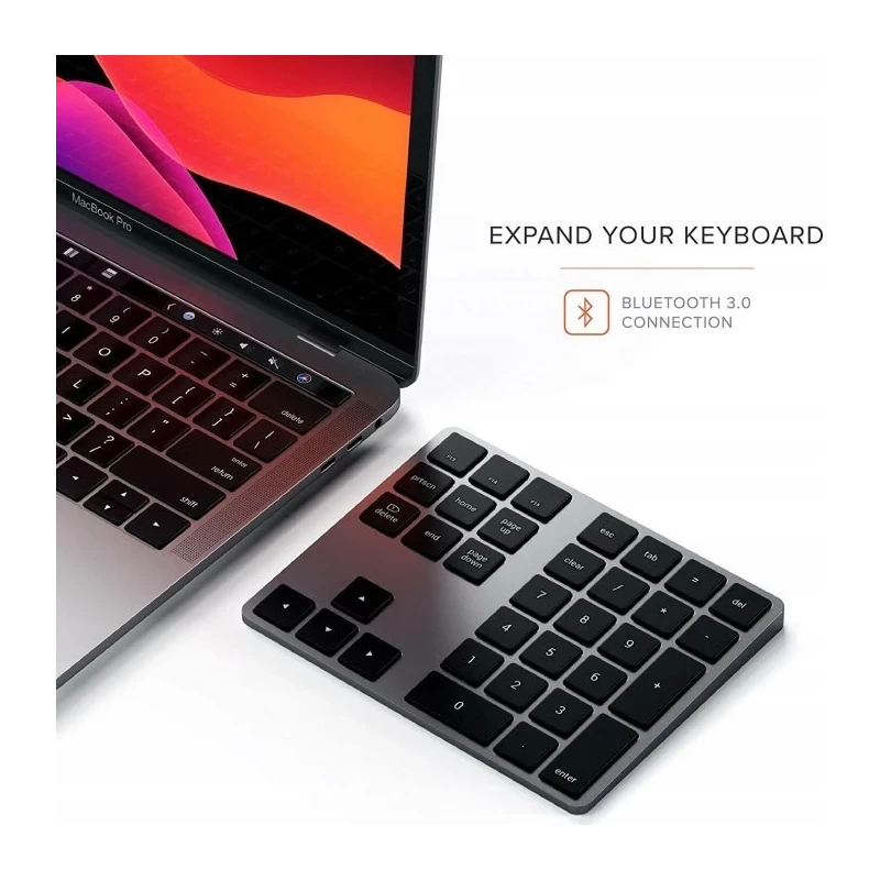 Satechi Aluminium Extended Keypad bezprzewodowa klawiatura numeryczna BT