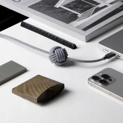 Native Union Anchor 240W mocny przewód kabel w oplocie USB-C - USB-C 3m (zebra)