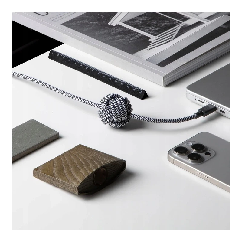 Native Union Anchor Cable 240W - kabel USB-C - USB-C, 3 m (zebra)