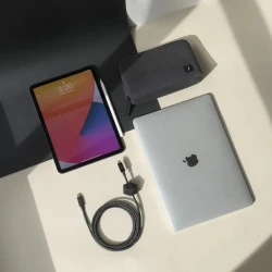 Native Union Anchor 240W mocny przewód kabel w oplocie USB-C - USB-C 3m (zebra)