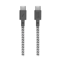 Native Union Anchor 240W mocny przewód kabel w oplocie USB-C - USB-C 3m (zebra)