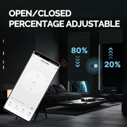 TUYA SR-EUC-W, Przełącznik rolet Star Ring Zigbee + RF EU Biały Tuya