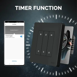 TUYA SR-EUC-W, Przełącznik rolet Star Ring Zigbee + RF EU Biały Tuya