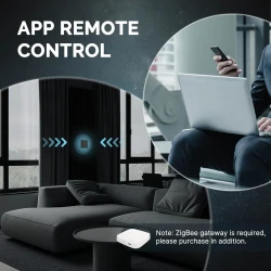 TUYA SR-EUC-W, Przełącznik rolet Star Ring Zigbee + RF EU Biały Tuya
