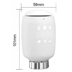 TUYA ZTRV-ZX-TV05, Inteligentna głowica termostatyczna Moes ZTRV-ZX-TV05 Zigbee Tuya