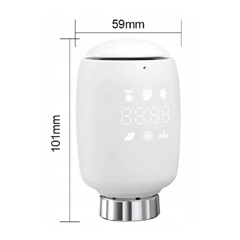 TUYA ZTRV-ZX-TV05, Inteligentna głowica termostatyczna Moes ZTRV-ZX-TV05 Zigbee Tuya