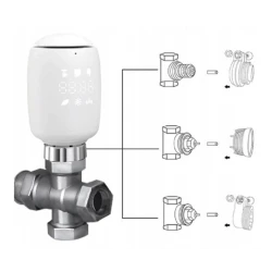 TUYA ZTRV-ZX-TV05, Inteligentna głowica termostatyczna Moes ZTRV-ZX-TV05 Zigbee Tuya