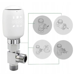 TUYA ZTRV-ZX-TV05, Inteligentna głowica termostatyczna Moes ZTRV-ZX-TV05 Zigbee Tuya