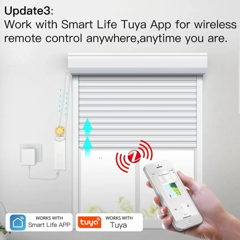 TUYA ZC-LS-EU-EN, Silnik do rolet Smart Moes TUYA ZC-LS-EU-EN Tuya