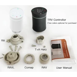 TUYA ZTRV-BY-100, Inteligentna głowica termostatyczna Biala Moes ZTRV-BY-100 Zigbee Tuya