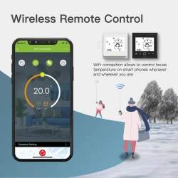 TUYA WHT-002-GCLW Wi-Fi, Termostat do piecy gazowych 5A white Wi-Fi Moes WHT-002-GCLW